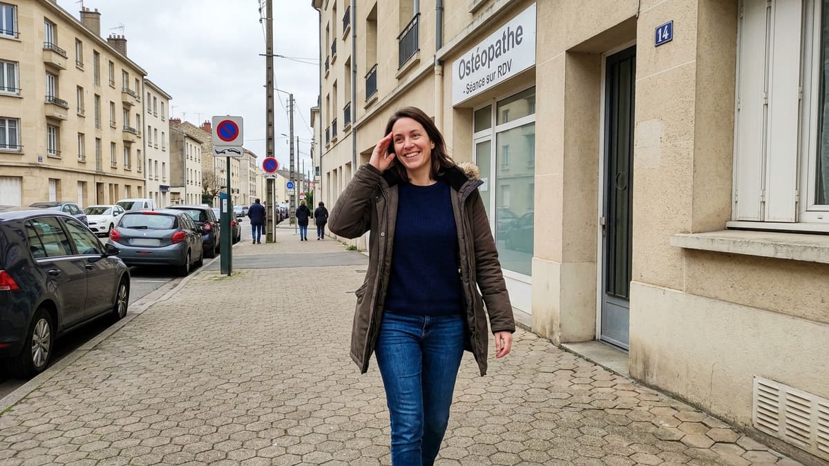 Femme soulagée d\