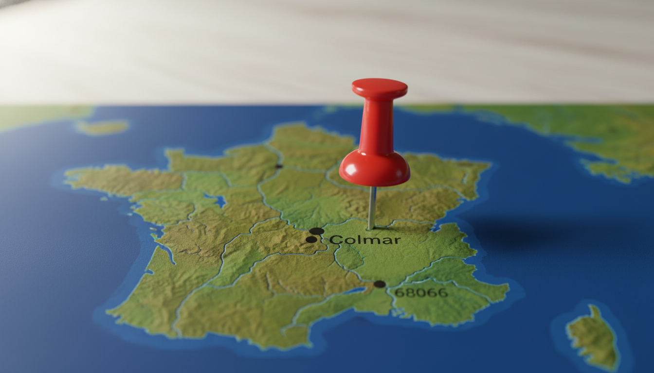 Colmar Code Postal Où se trouve Colmar (68066) sur la carte de France